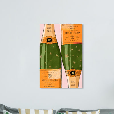 " Drinks And Spirits Shiny Champagne Champagne " Painting Print