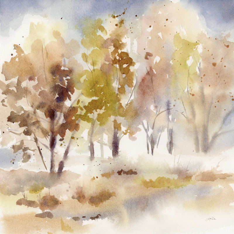 Forêt d'automne, H 30 po x l 30 po