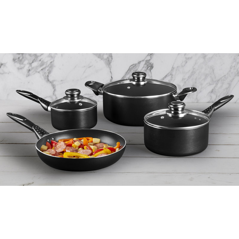 Basic Essentials 7PC Non-Stick Aluminum Cookware Set