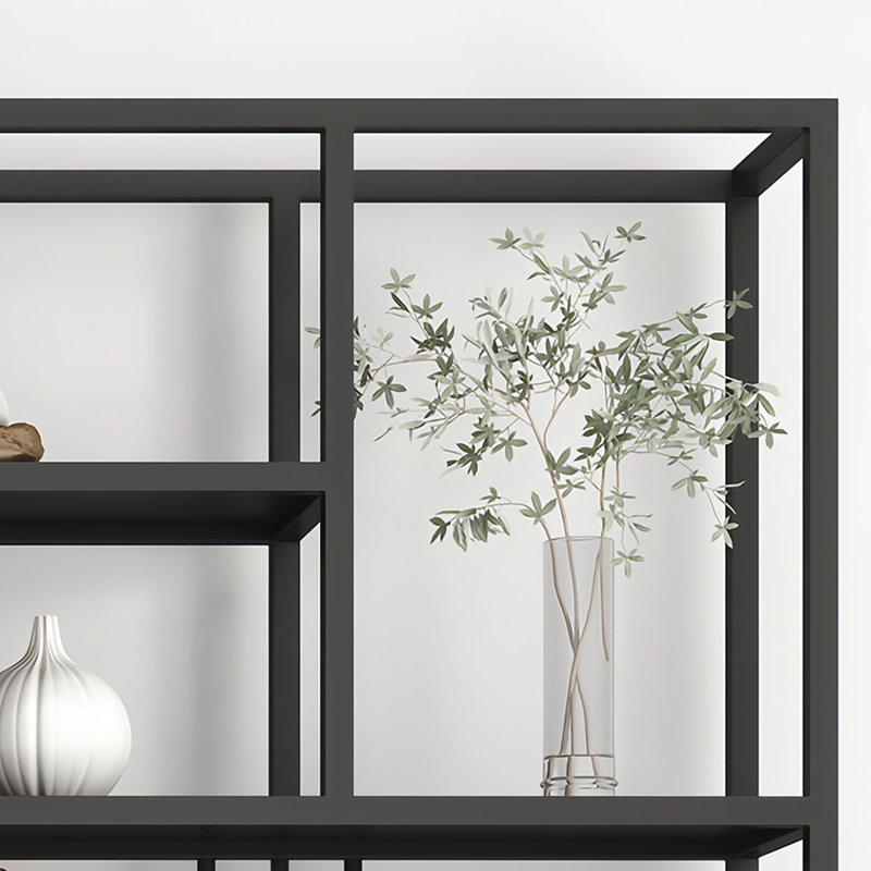 Burwinda, Black, (8 Shelves) 78.7" H x 39.3" W x 9.8" D