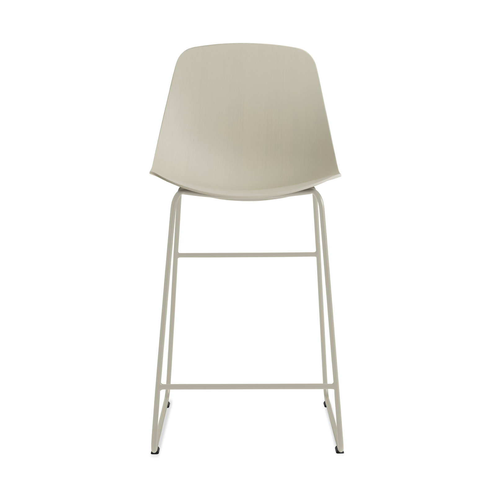 Clean Cut Stool with Sled Leg, Counter Stool (24” Seat Height), Putty
