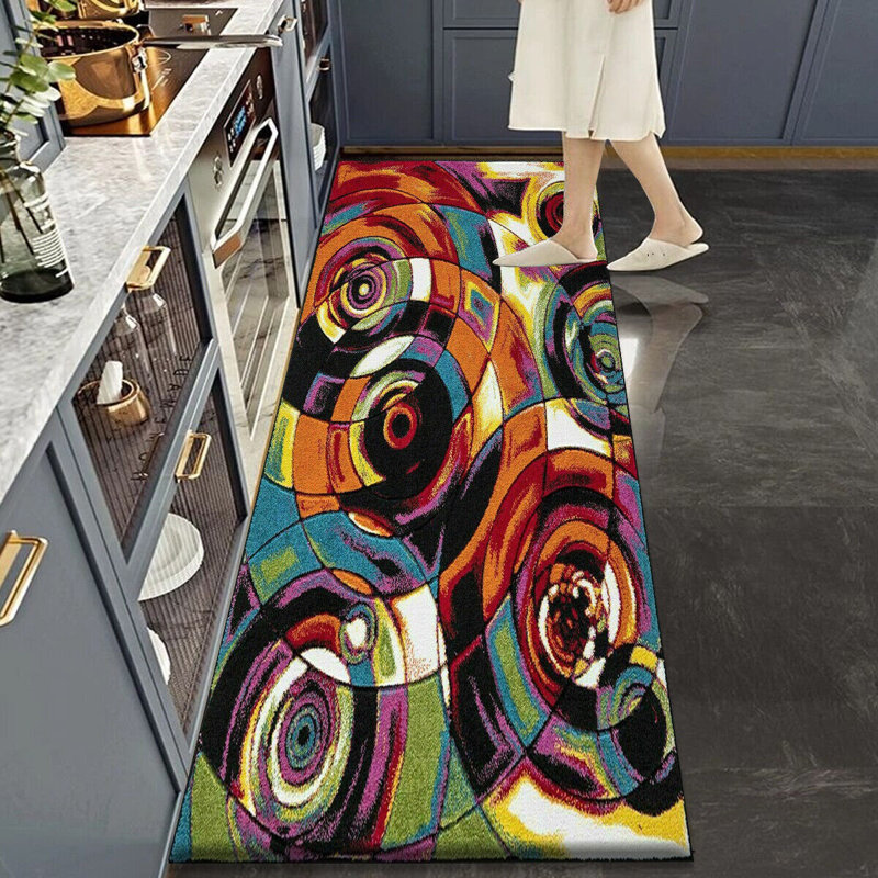 Aleesia Abstract Area Rug, Rectangle 80 x 150cm	