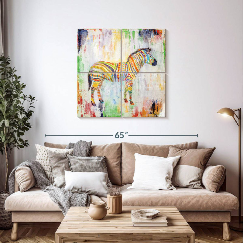 Brampt Magical Zebra, 38" H x 38" W