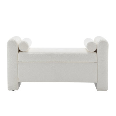 Lataja Polyester Upholstered Storage Bench