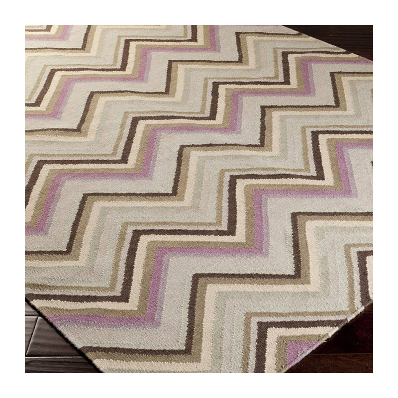 Diego Wool Chevron Indoor Rug, Rectangle 2' x 3'
