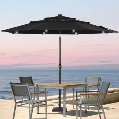 Parasol de marché lumineux 120,1 po Rudalph