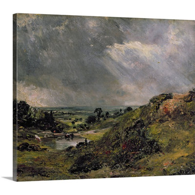 John Constable " Hampstead Heath, Branch Hill Pond, 1828 " by John Constable