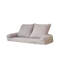 Fauteuil à billes convertible ajustable et pliable pour adultes, multi-usage pour dortoir | blanc cassé | Profondeur du siège 63,78-488017846