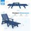 Chaise longue d'extérieur inclinable en PEHD -2020307045