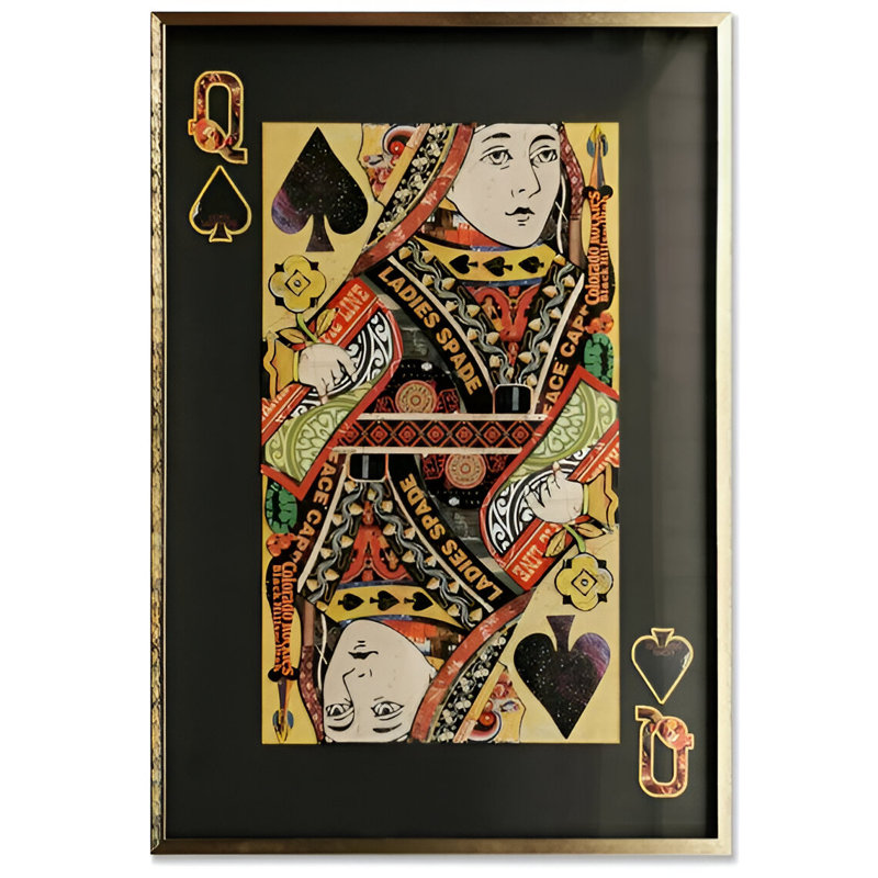 Carte à jouer Queen of Black Spade