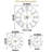  Large 16" Roman Numeral Decorative Wall Clock-1303128697