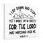 For the Lord Psalm 3:5 1 Piece Wrapped Canvas Wall Art-2105024554