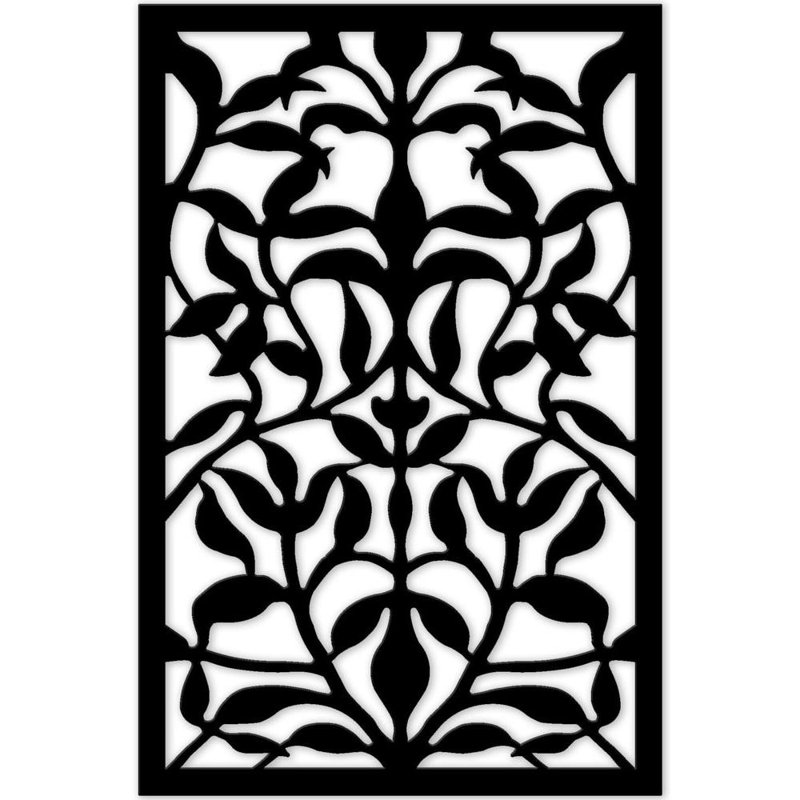 Paravent 48 po x 32 po, Noir