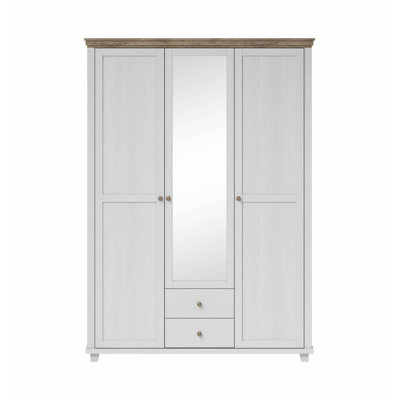 Moshood 3 Door Manufactured Wood Wardrobe