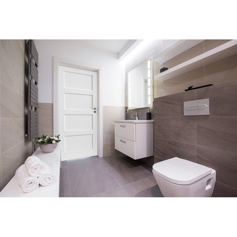 Aaman Shaker Veneer Internal Door Primed, 198.1cm H x 61cm W x 3.5cm D