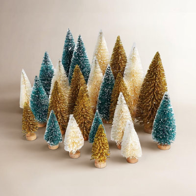 Heeter 24-Piece Mini Bottlebrush Tree Set
