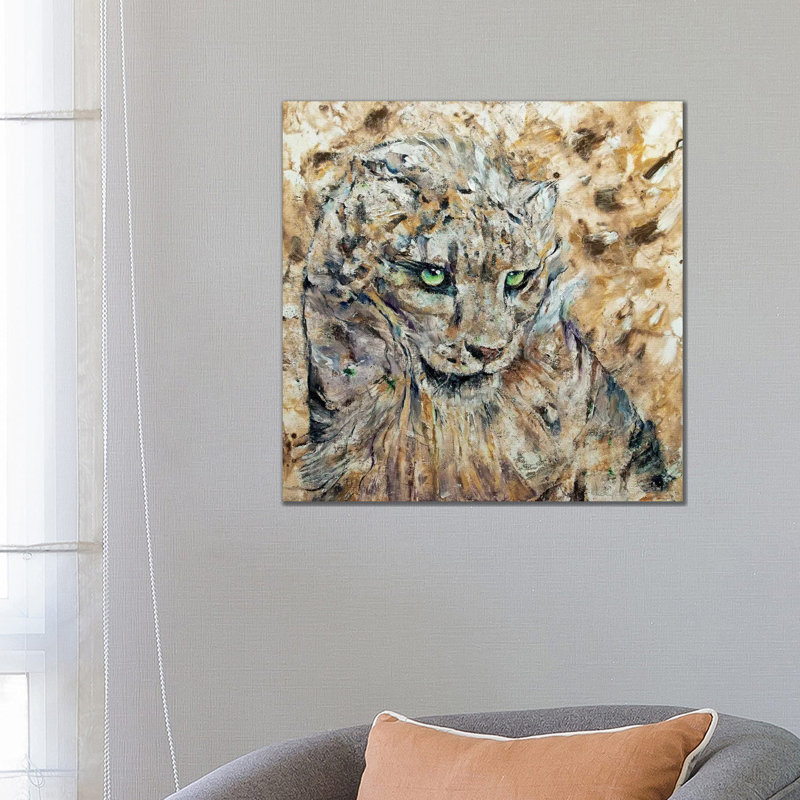 Snow Leopard by Michael Creese - Wrapped Canvas Gallery-Wrapped Canvas Giclée, 66.04 cm H x 66.04 cm W
