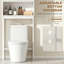 Over The Toilet Storage Cabinet, Bathroom Organizer, White