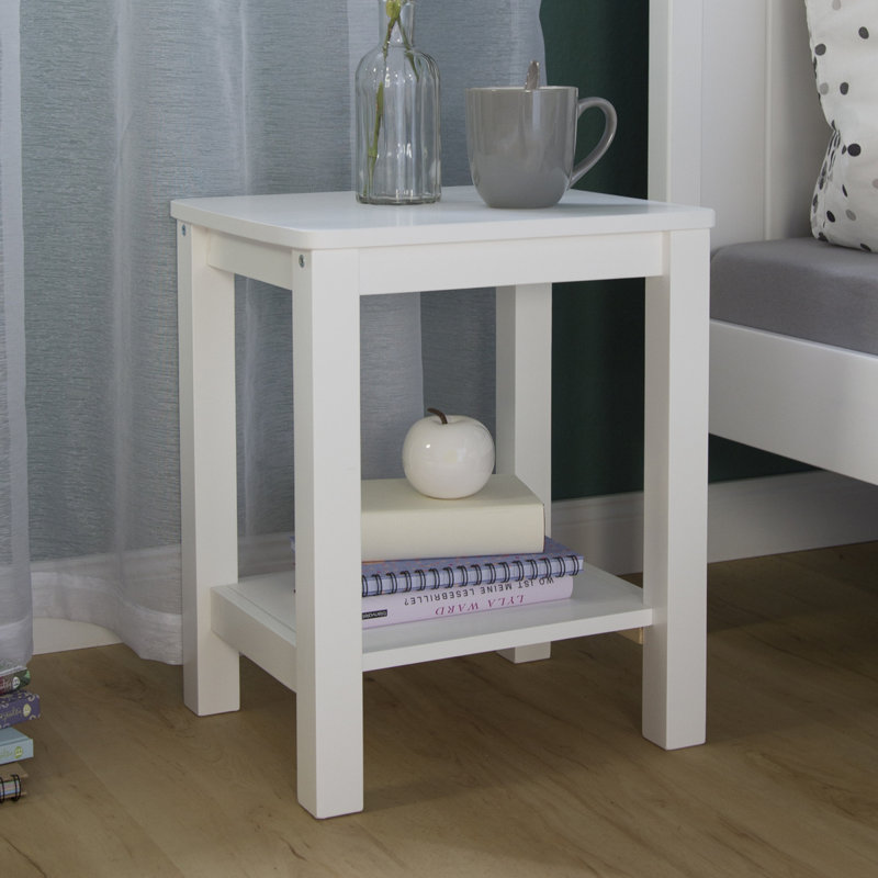 Tomeny Bedside Table, White