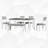 6 - Piece Traditional Dining Table with Chair and Bench Set-113287841