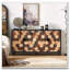Armoire de rangement avec motif en nid d'abeille, armoire d'appoint moderne avec portes pour buffet de vestibule