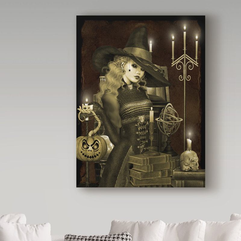 «Halloween Graveyard 5» par Deagen, impression sur toile tendue, H 24 po x l 18 po x P 2 po