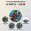 Panneau de vitrail 12 po H Corail-1195896567