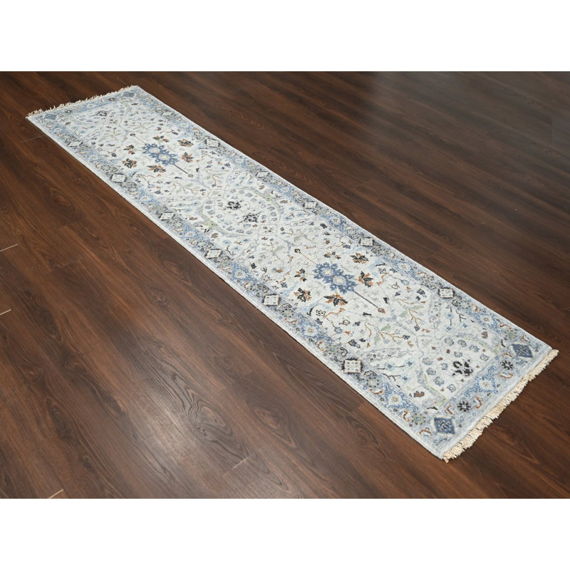 Tapis de couloir gris nouvel âge 2 pi 6 po x 9 pi 10 po Zeshaan