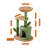 Oasis Series 32-Inch Cactus Plush Cat Tree