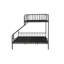 Lit superposé bronze industriel, choix de lits simples TG / grand lit, structure en métal, système de lattes, garde-corps, capacité de 330 lb pour chaque lit à tache parallèle avec apparence, disponibilité, avant par
