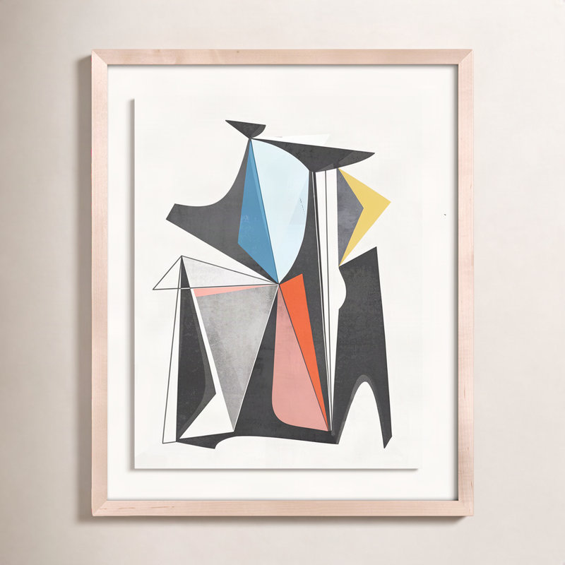 M7V2 Print by Bangbouh Studio, 24" H x 20" W x 1.5" D, Natural