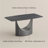 Modern Minimalist Rectangular Sintered Stone Dining Table with Pedestal Base-599843882-599843894-602182551