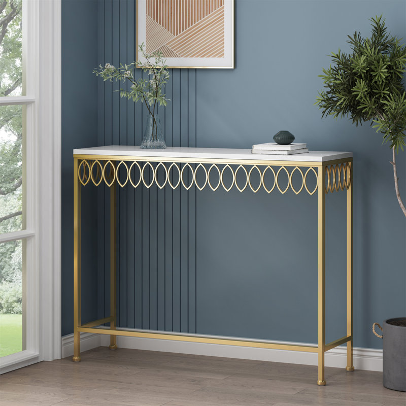 Console, table d'entrée, canapé avec structure ouverte