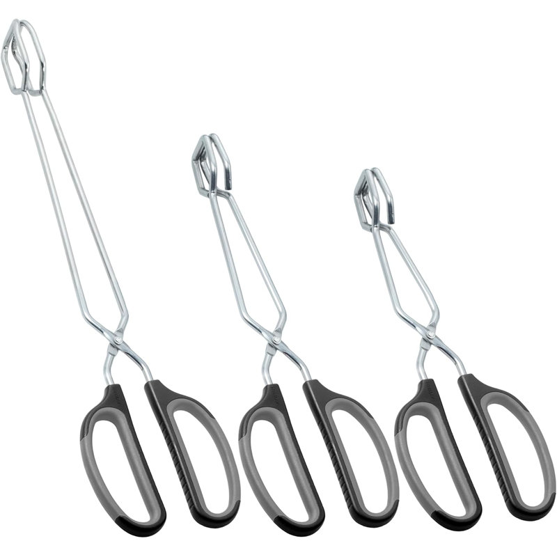 Ensemble de 3 pinces à ciseaux en acier inoxydable