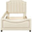 Twin Daybed In Beige With Enchanting Classic Stripe Headboard - And Wood Frame For A Stylish Bedroom Delightful Construction-1722768501