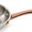 Batterie de cuisine en acier inoxydable Berghoff Ouro Gold 3pc 18/10, couvercles en verre, poignées en or rose