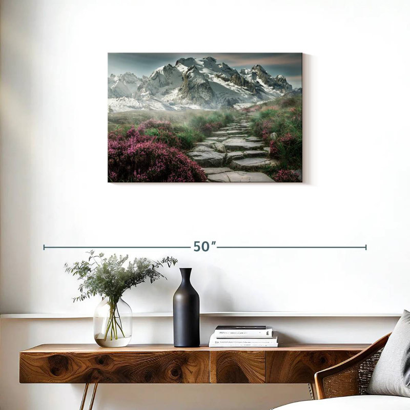 Alvord Scenic Snowy Mountain, H 20 po x l 30 po