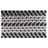 Color Bubble Geometric Bath Rug