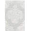 Tapis bleu clair / ivoire en laine / viscose / coton touffeté à la main Connla 619-704019267