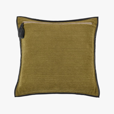 Heavy Metal Leather Frame Pillow Cover & Insert