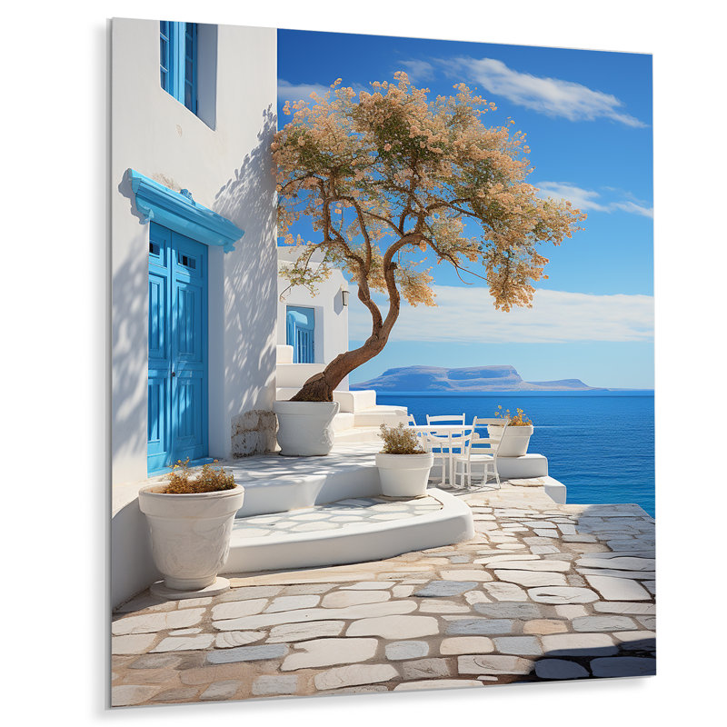 " Greece Cycladic Harmony III ", 32" H x 16" W