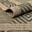 Abani Rugs Magdaleno PAT140A Outdoor Grey Beige Geometric Area Rug-2127225585