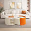 Table basse gigogne avec plateau coulissant extensible pour petits espaces Conception moderne et durable Aucun assemblage requis-330073604