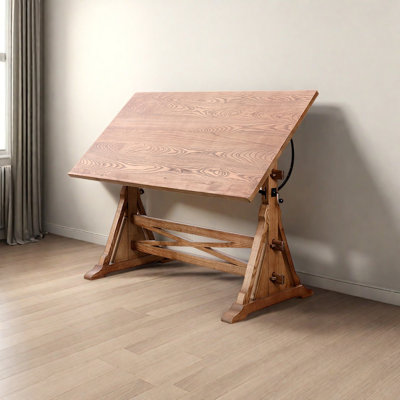 American style solid wood painting desk by One Allium Way