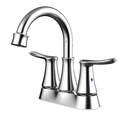 Centerset 2-handle Bathroom Faucet with Drain Assembly