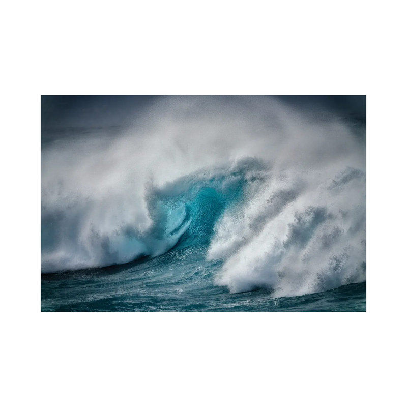 «Storm Wave III» par Dennis Frates - Estampe numérique sur toile tendue avec châssis, H 12 po x l 18 po x 1,5 po