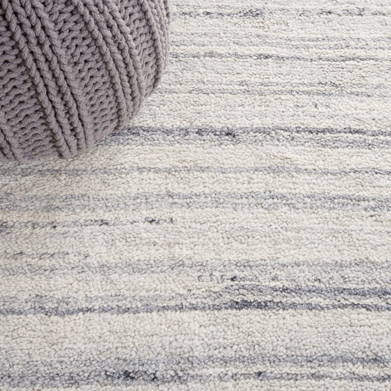 Pecktonville Hand Woven Performance Abstract Rug, Rectangle 9' x 12'