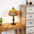 15" Vintage Tiffany Style Dragonfly Stained Glass Table Lamp (Bulb Included)