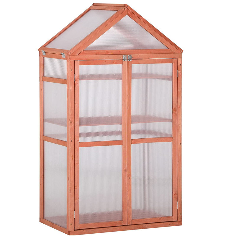 3 Ft W x 1.5 Ft D Greenhouse, Orange