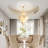 Jamie- 4 - Light Iron Tiered Chandelier